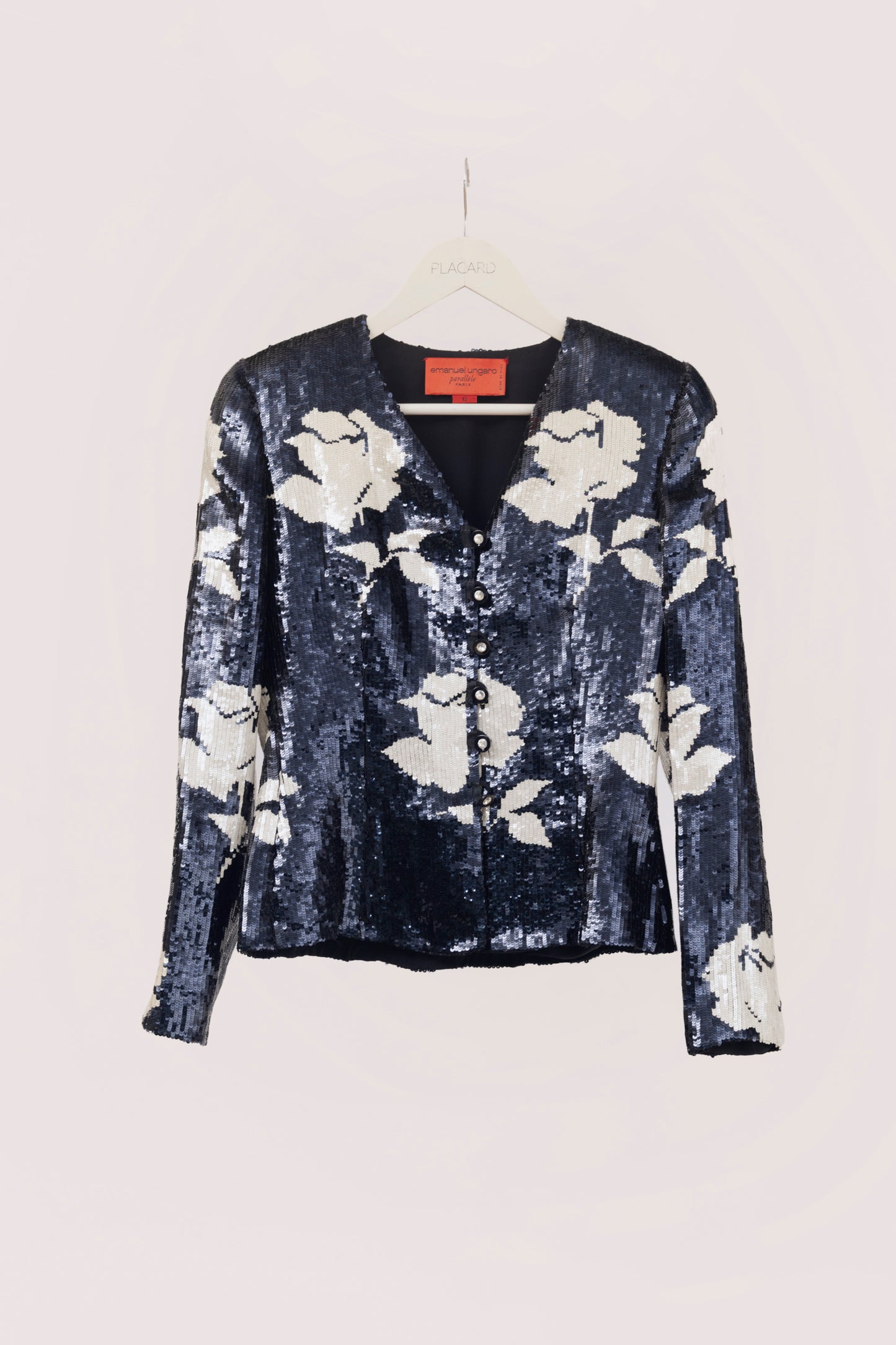 CHAQUETA ROSE PAILLETÉE