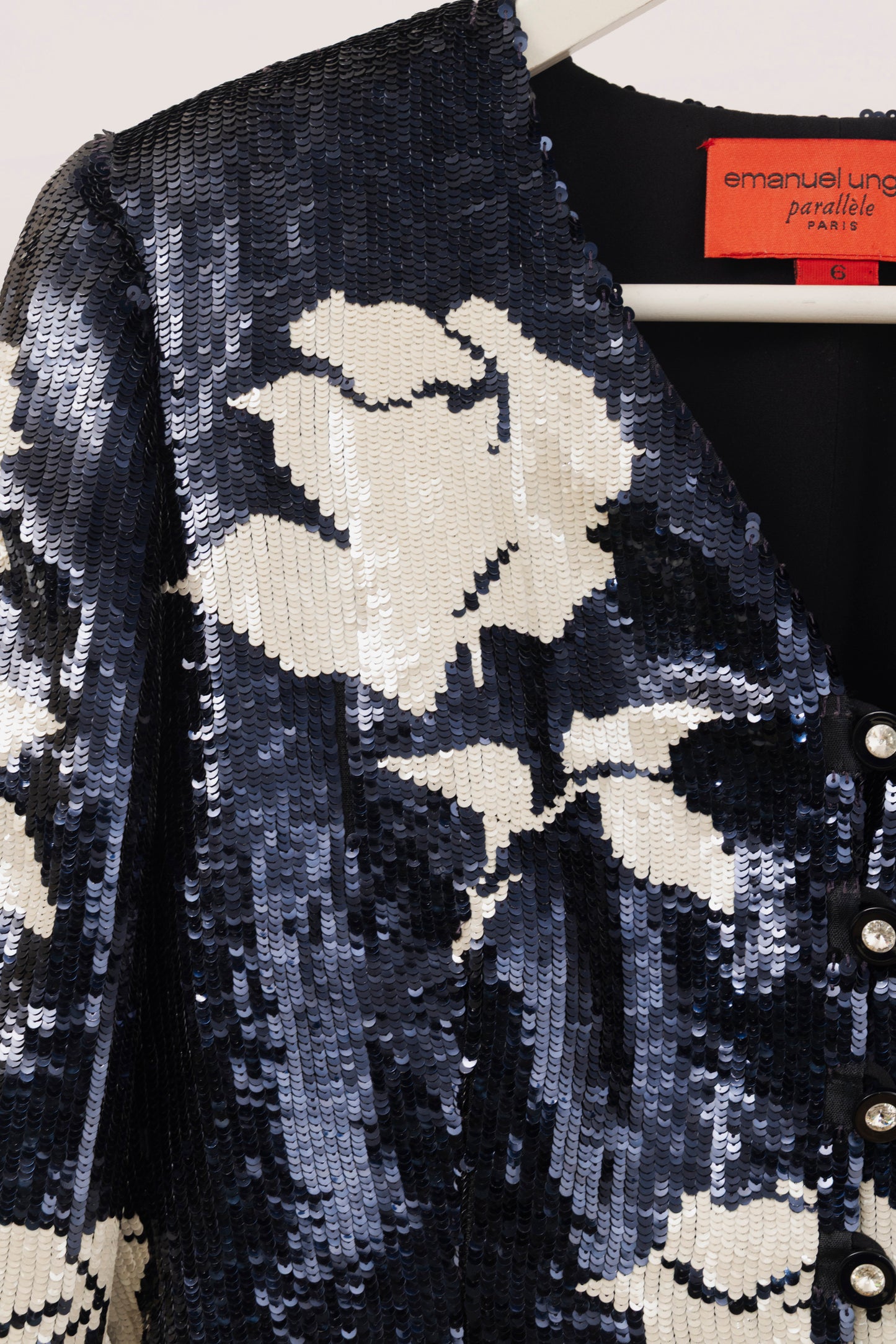 CHAQUETA ROSE PAILLETÉE