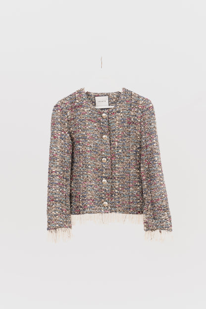 CHAQUETA CORTA TWEED MULTICOLOR