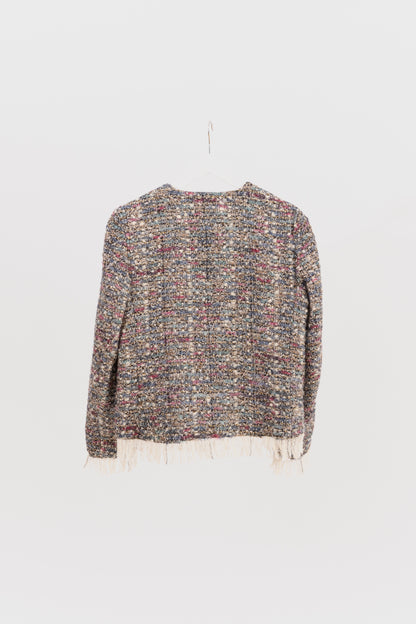 CHAQUETA CORTA TWEED MULTICOLOR
