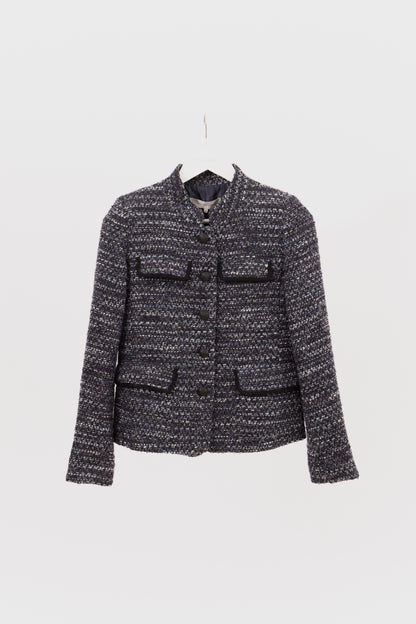 CHAQUETA MILITARY CHIC EN TWEED