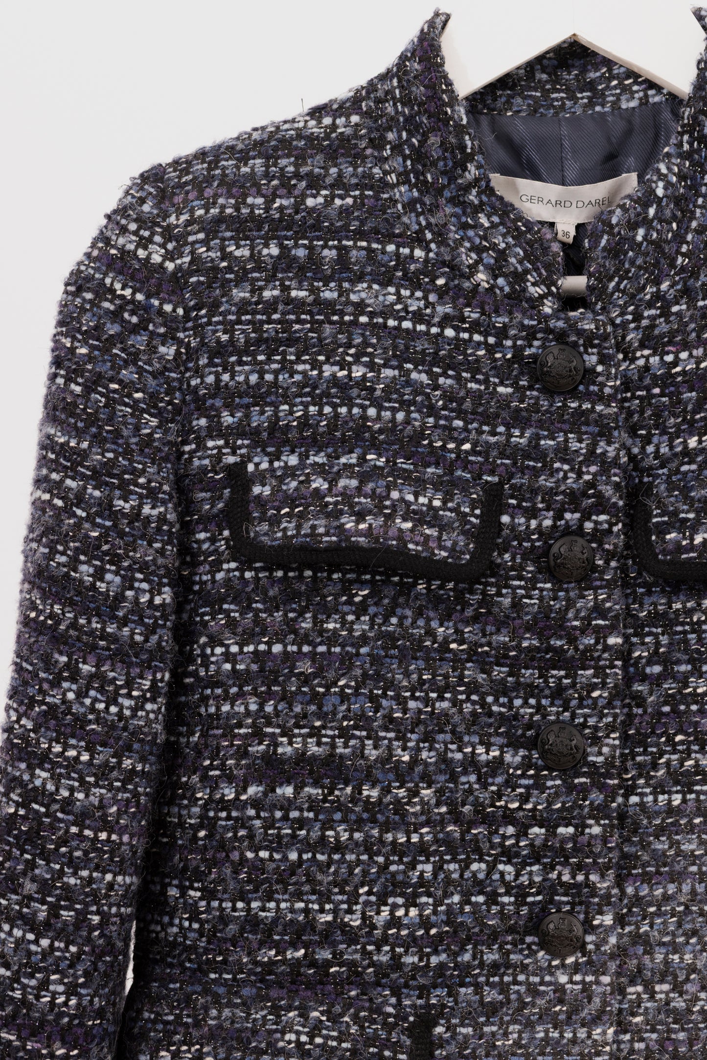 CHAQUETA MILITARY CHIC EN TWEED