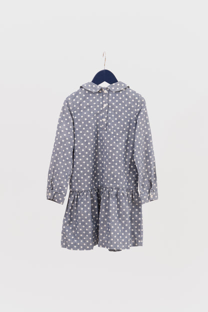 VESTIDO DENIM DE LUNARES BABY GAP BY PEANUTS PETIT
