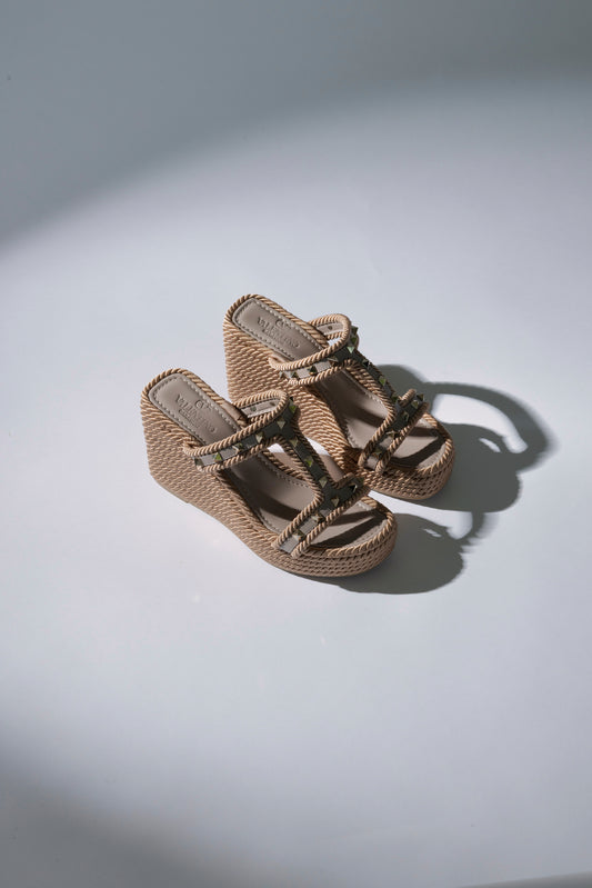 SANDALIAS ROCKSTUD TORCHON WEDGE