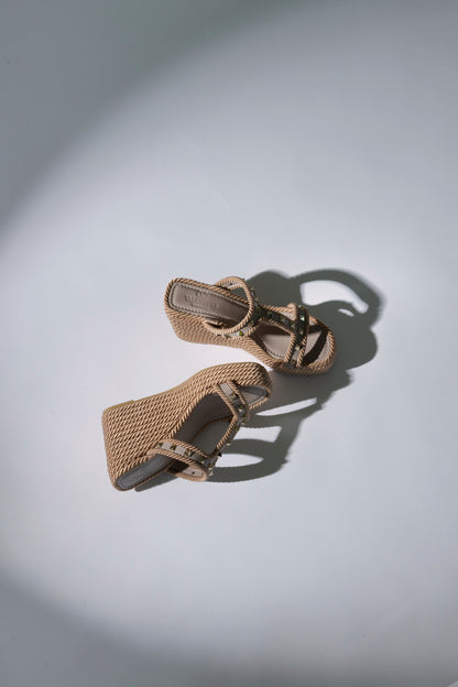 SANDALIAS ROCKSTUD TORCHON WEDGE
