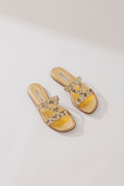 SANDALIAS FIONDA GOLD WASH WATERSNAKE