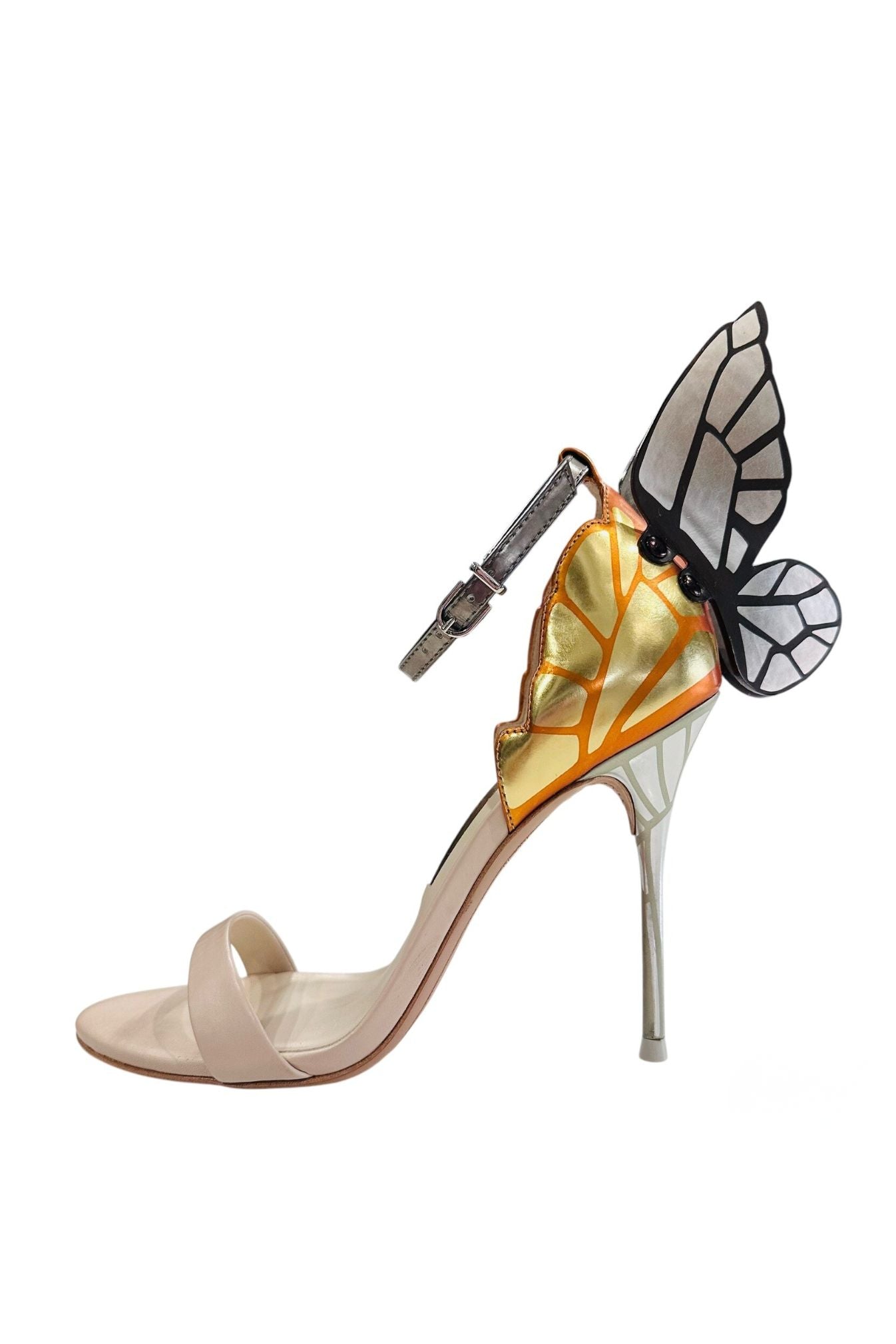 SANDALIAS CHIARA NUDE & ORANGE