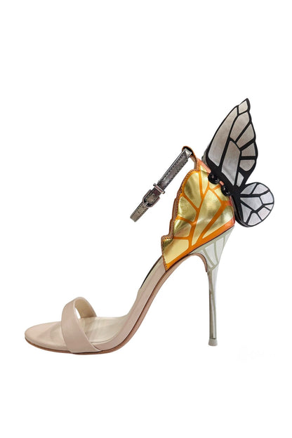 SANDALIAS CHIARA NUDE & ORANGE