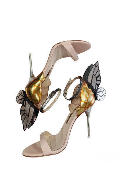 SANDALIAS CHIARA NUDE & ORANGE