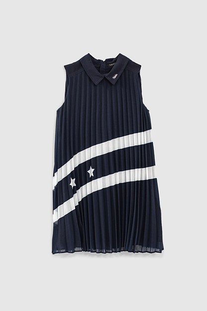 VESTIDO PLISADO NAVY ROCK PETIT