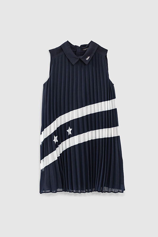 VESTIDO PLISADO NAVY ROCK PETIT