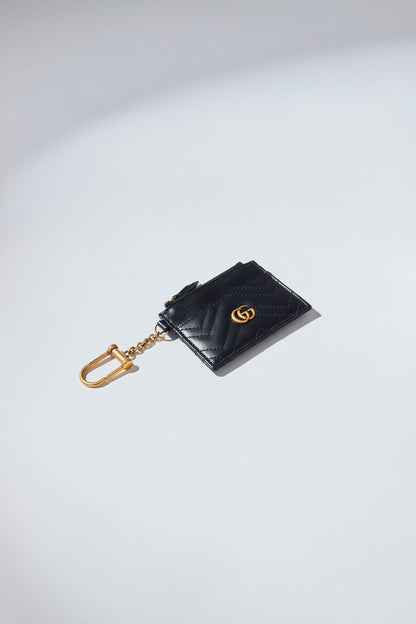 TARJETERO GG MARMONT KEYCHAIN WALLET