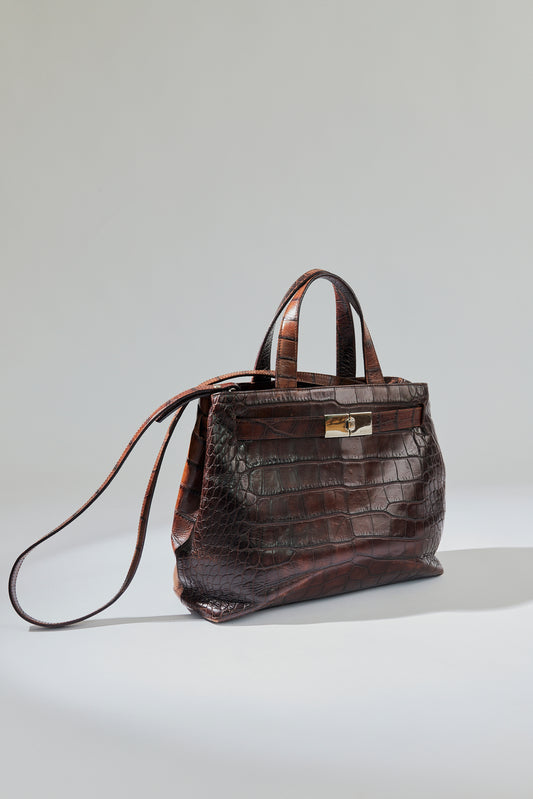 BOLSO CROC EMBOSSED [ARCHIVO]