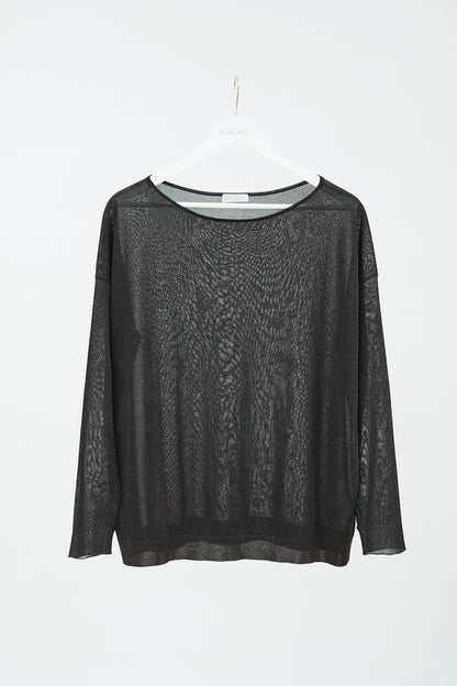SWEATER DE PUNTO FINO SPARKLING LÚREX