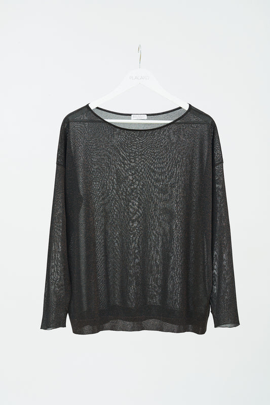 SWEATER DE PUNTO FINO SPARKLING LÚREX