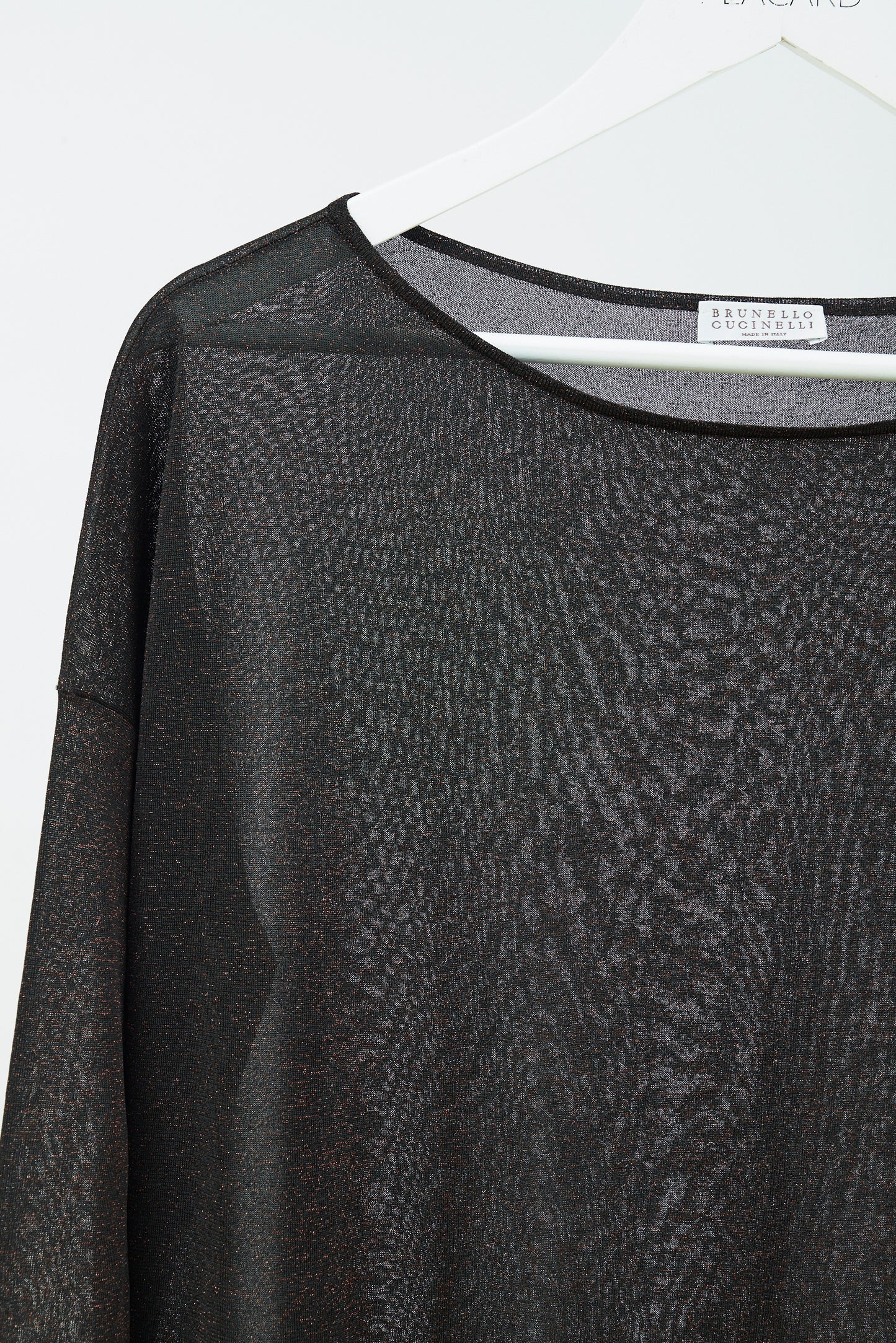SWEATER DE PUNTO FINO SPARKLING LÚREX
