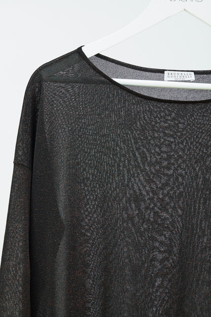 SWEATER DE PUNTO FINO SPARKLING LÚREX